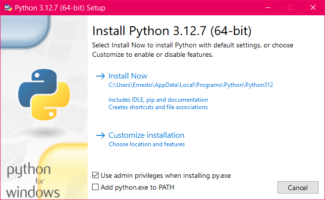4 Python | Documentación